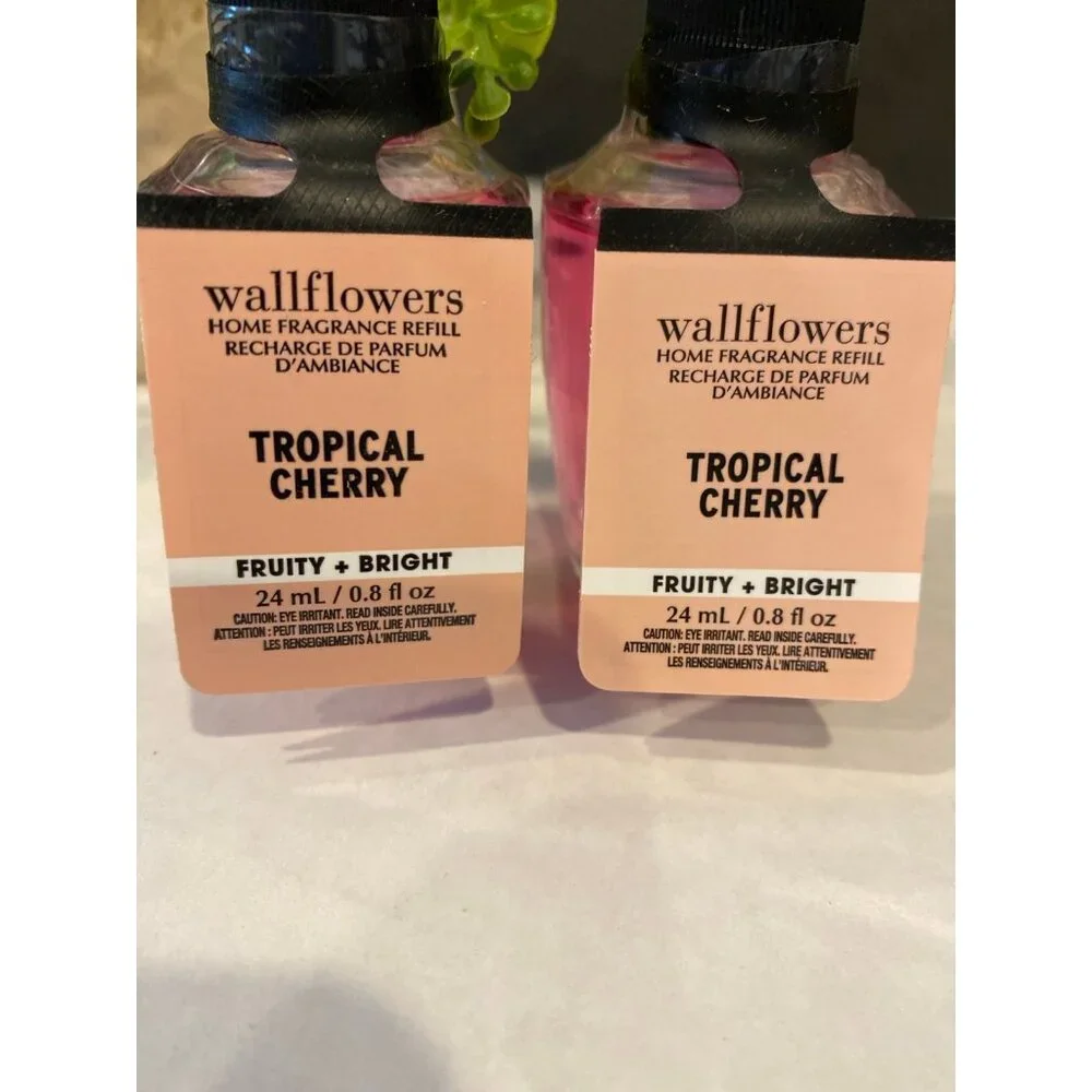 Bath & Body Works “Tropical Cherry” 2 New Wallflower Home Fragrance Refills